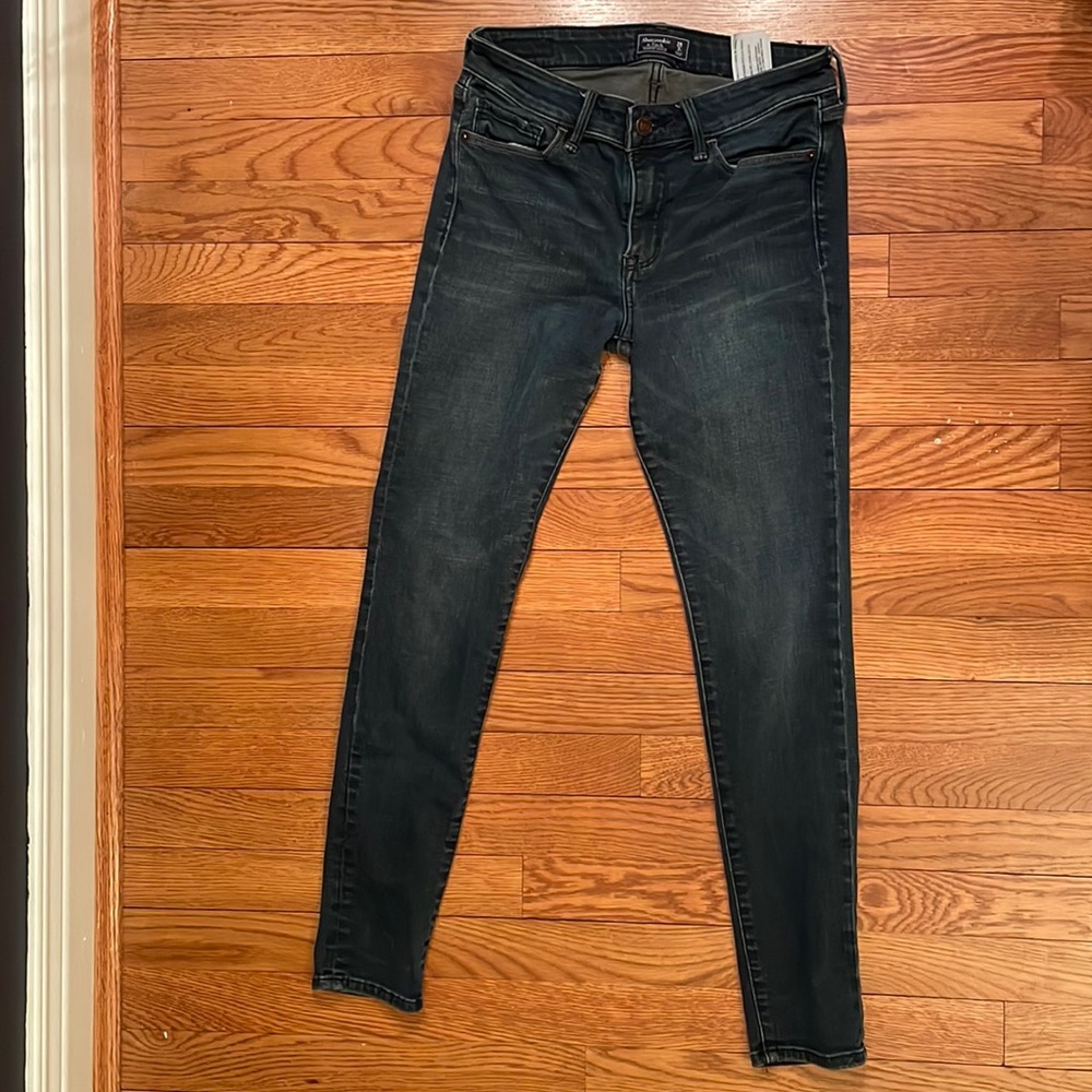 Abercrombie&Fitch dark wash Harper ankle skinny jean SZ 26/2S EUC